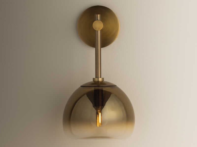 Troy Lighting August 1-Light Patina Brass Wall Sconce