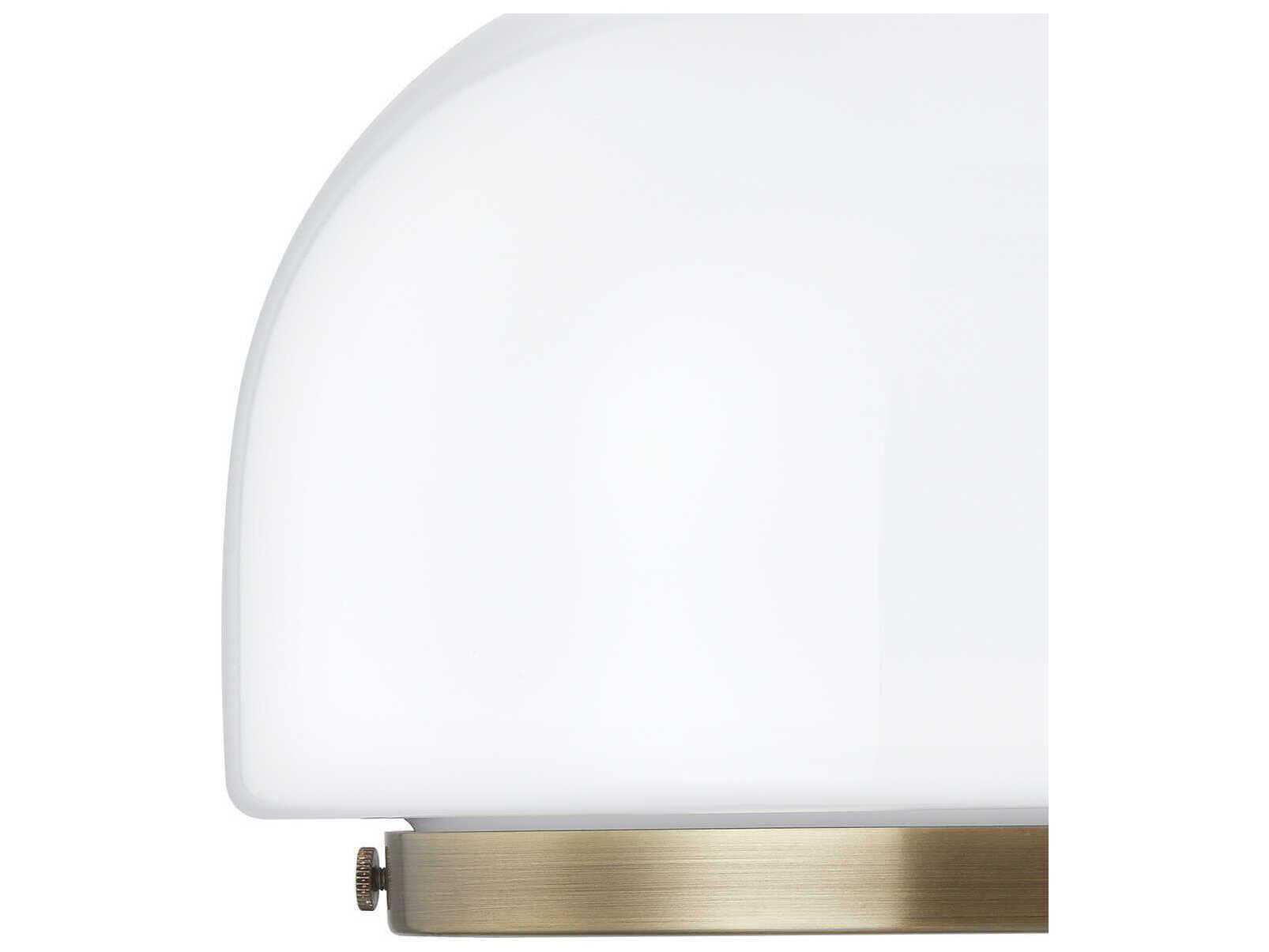 Troy Lighting Bradbury 1-Light Patina Brass Glass Wall Sconce