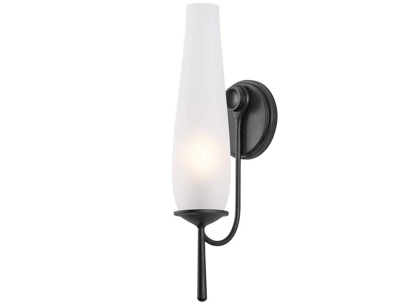 Troy Lighting Legacy 1-Light Forged Iron Black Wall Sconce