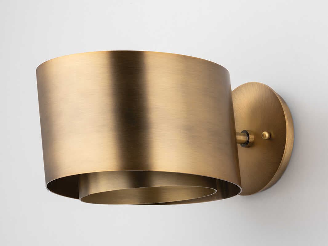Troy Lighting Roux 1-Light Patina Brass Wall Sconce