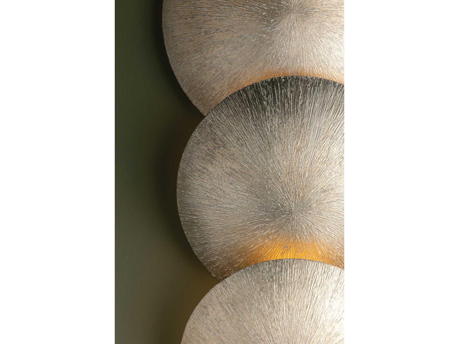 Troy Lighting Reef 3-Light Textured Warm Silver Leaf Wall Sconce