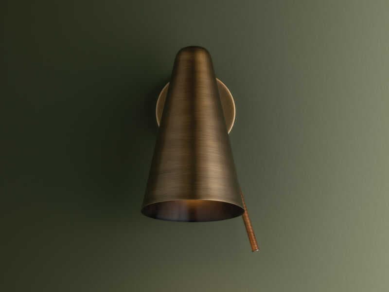 Troy Lighting Kobe 1-Light Patina Brass Wall Sconce