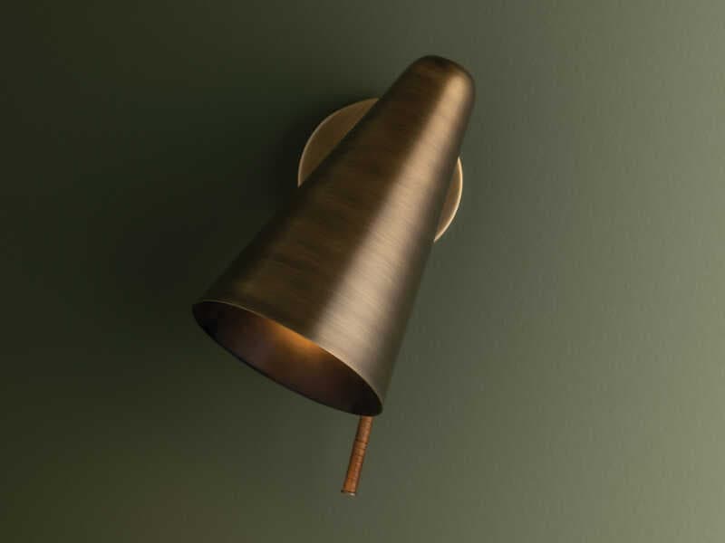 Troy Lighting Kobe 1-Light Patina Brass Wall Sconce