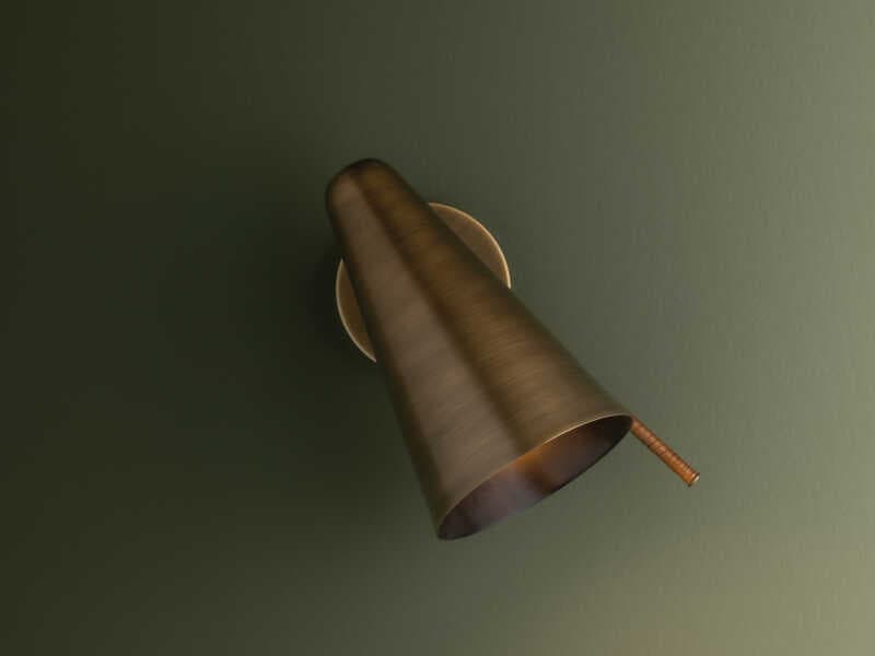 Troy Lighting Kobe 1-Light Patina Brass Wall Sconce