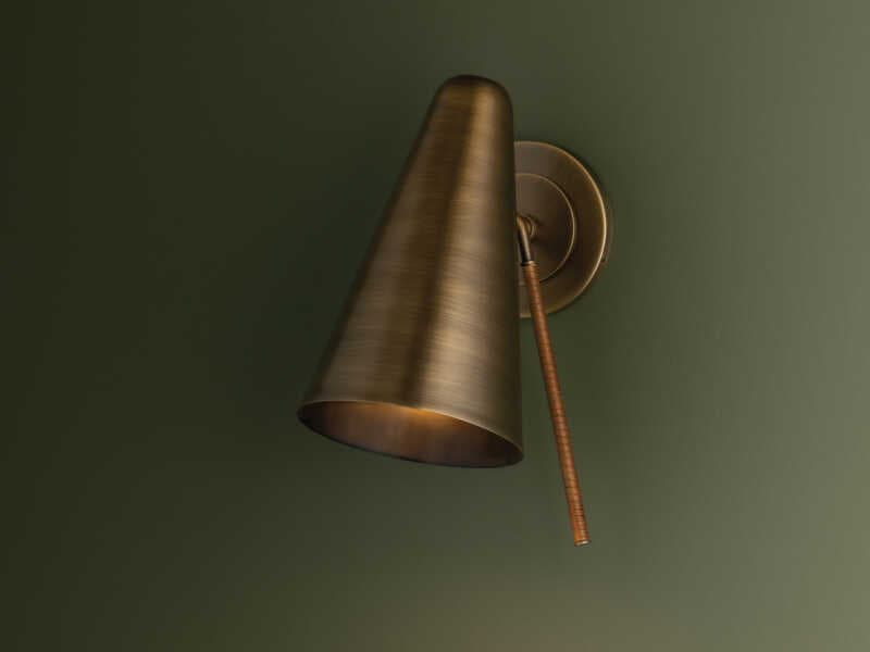 Troy Lighting Kobe 1-Light Patina Brass Wall Sconce