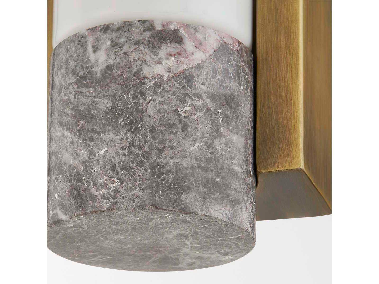 Troy Lighting Fremont 1-Light Patina Brass Glass Wall Sconce