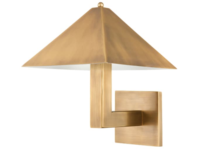 Troy Lighting Knight 1-Light Patina Brass Wall Sconce