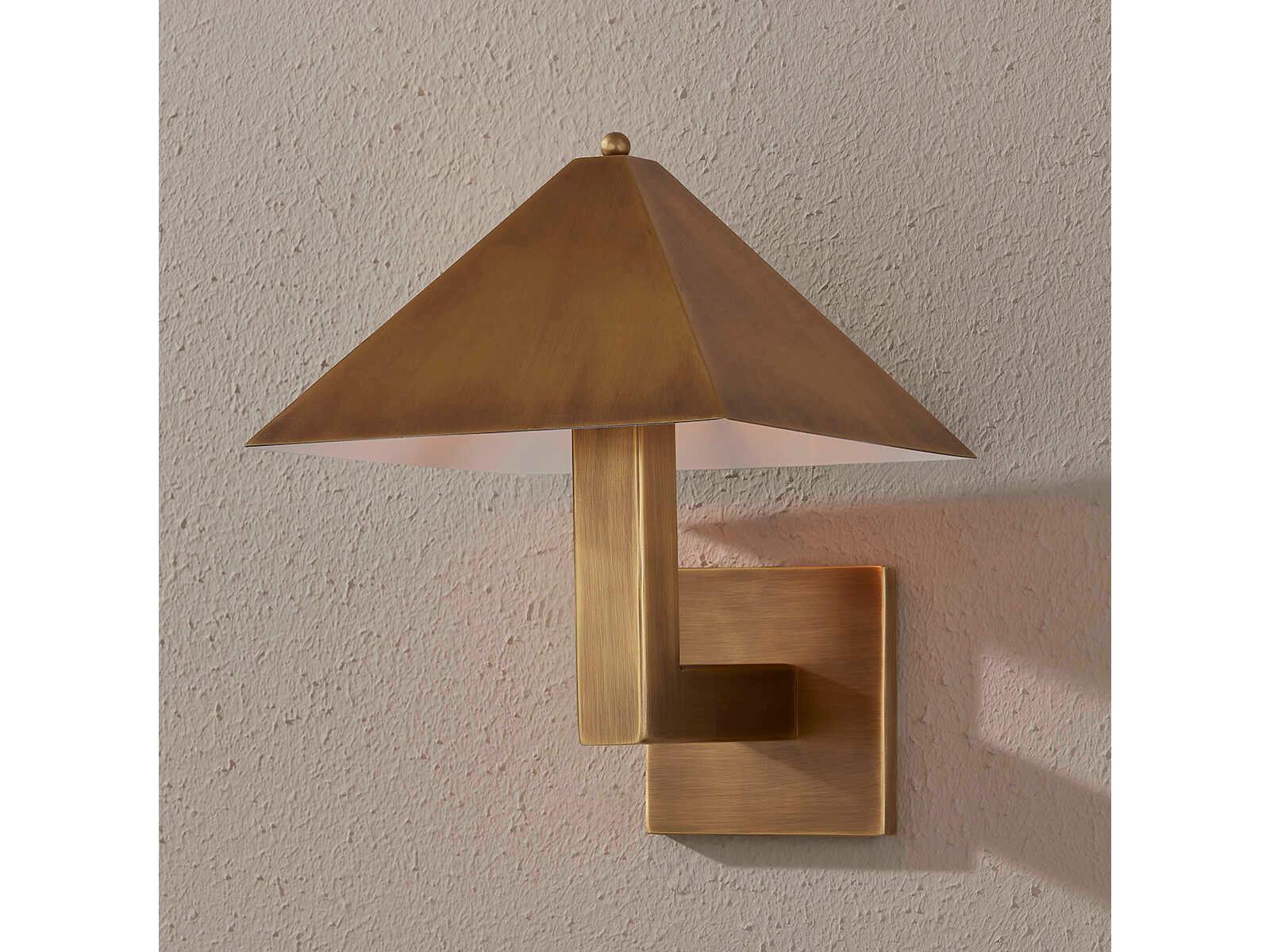 Troy Lighting Knight 1-Light Patina Brass Wall Sconce