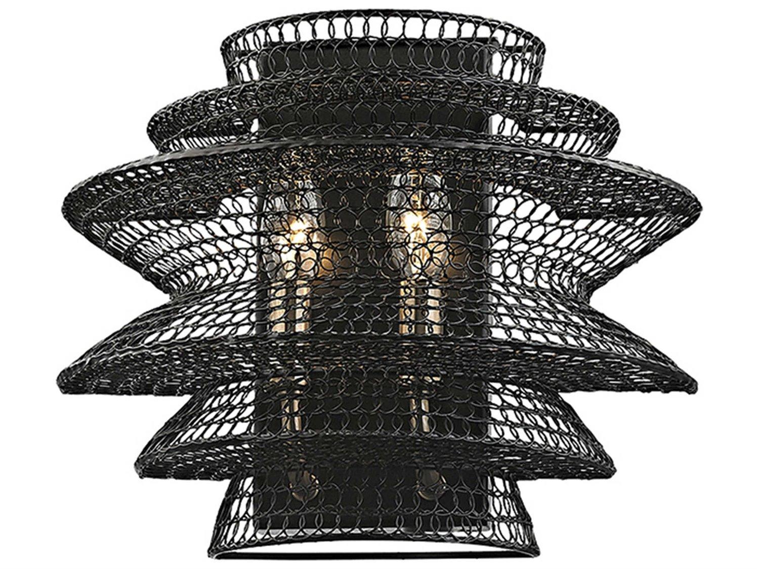 Troy Lighting Kokoro 2-Light Bronze Wall Sconce