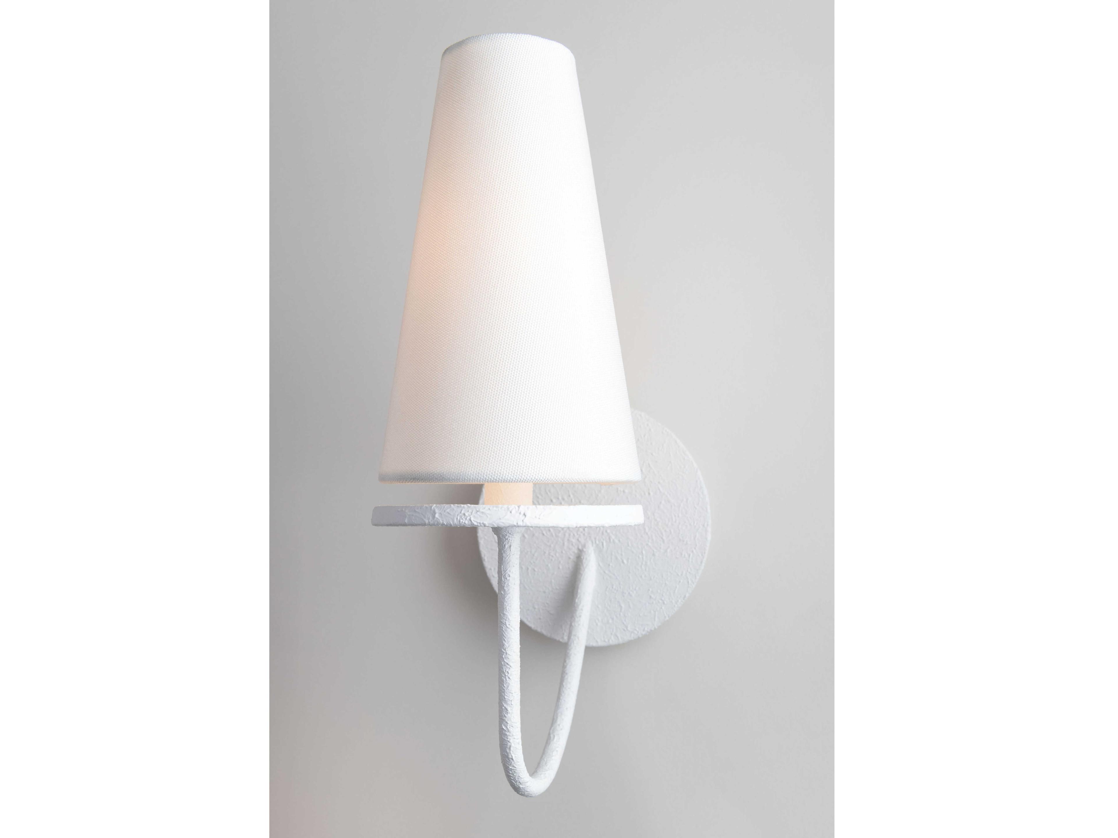 Troy Lighting Marcel 1-Light Gesso White Wall Sconce