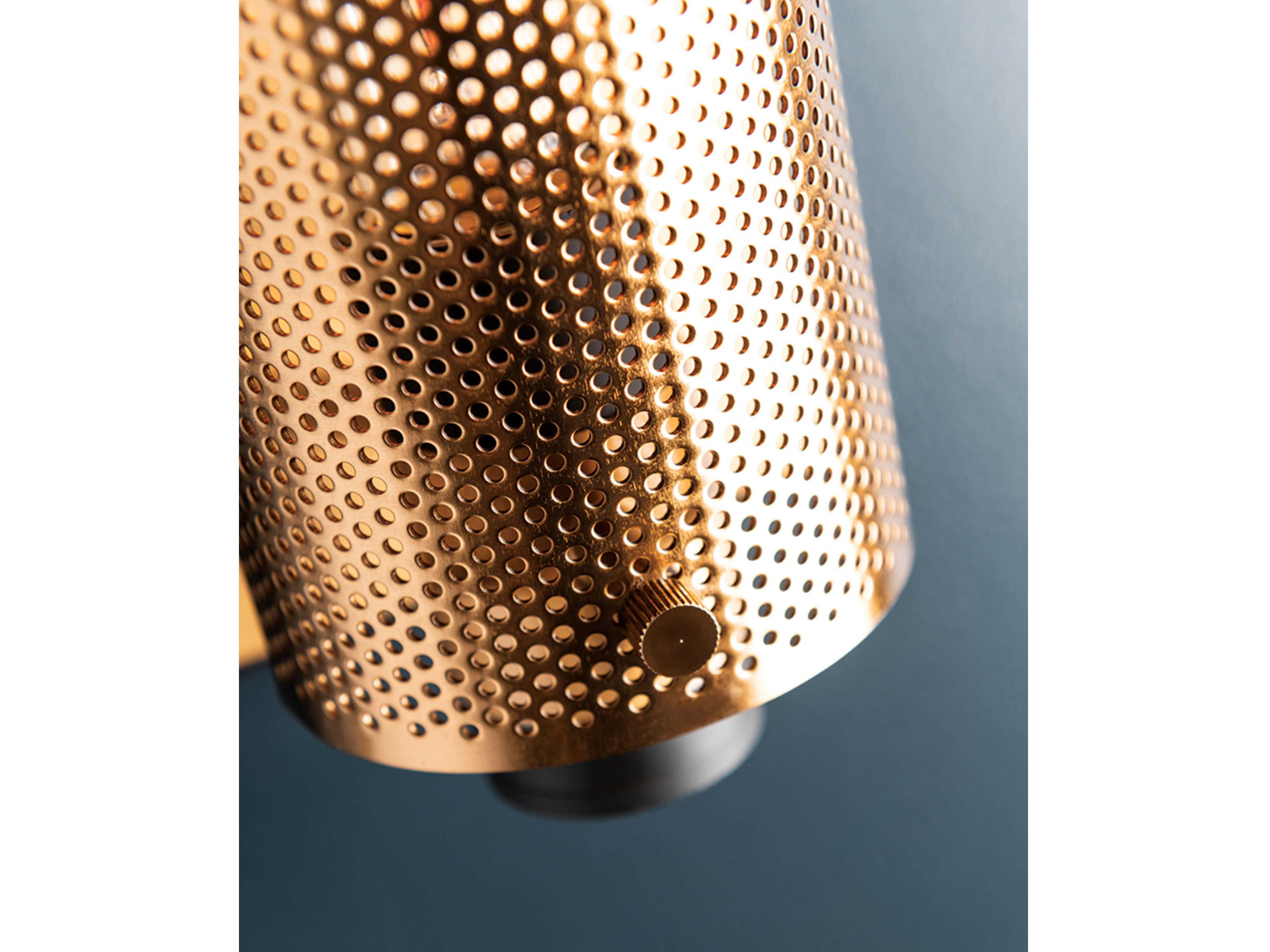 Troy Lighting Pilsen 1-Light Modern Bronze And Aged Brass Wall Sconce