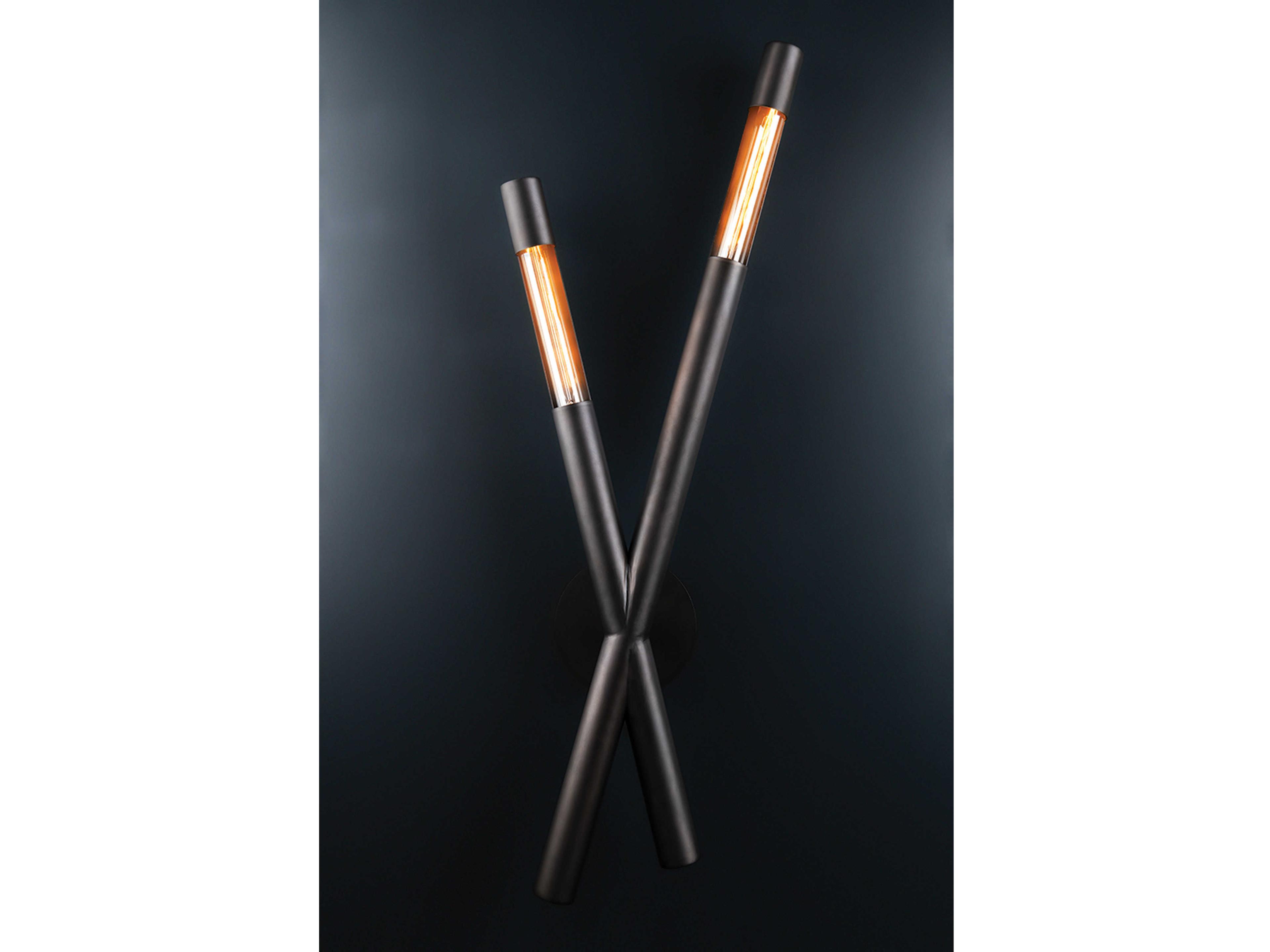 Troy Lighting Hendrix 2-Light Chemical Bronze Wall Sconce