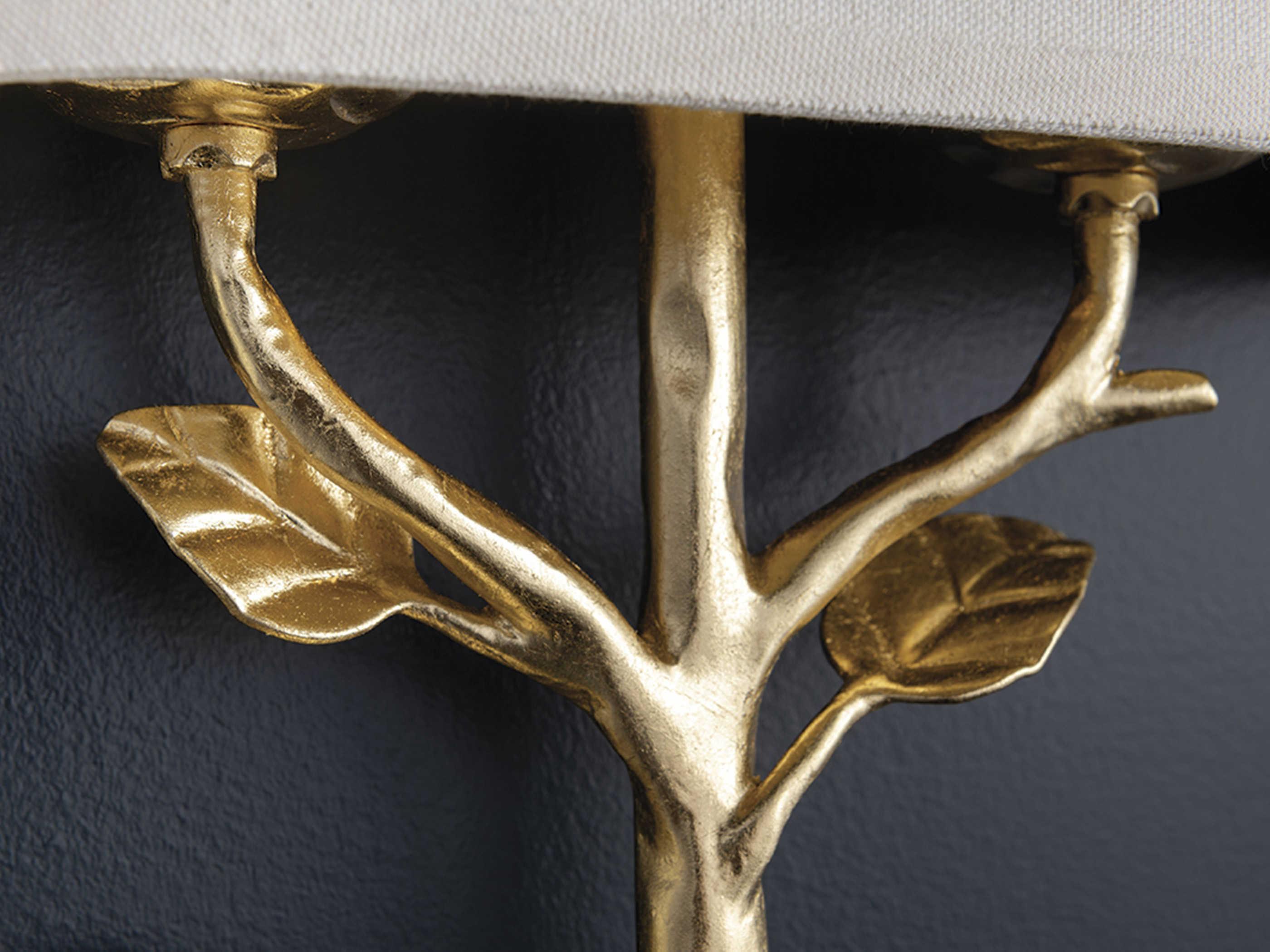 Troy Lighting Almont 2-Light Gold Leaf Wall Sconce