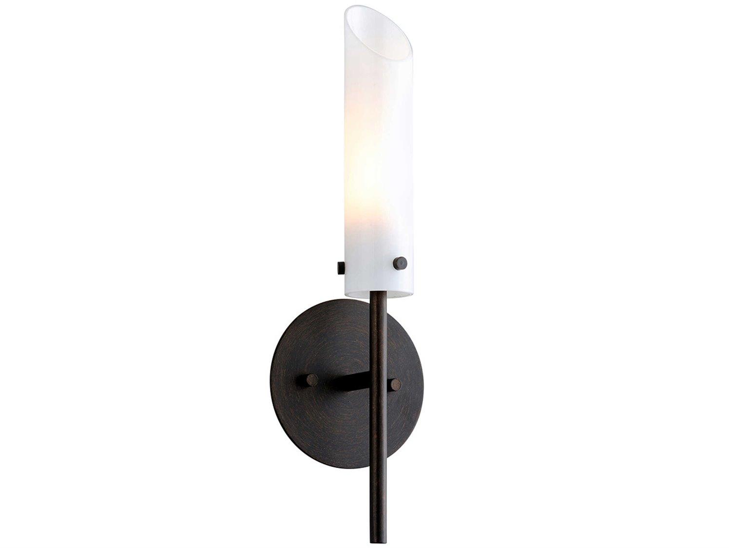 Troy Lighting High Line 1-Light Dark Bronze Glass Wall Sconce
