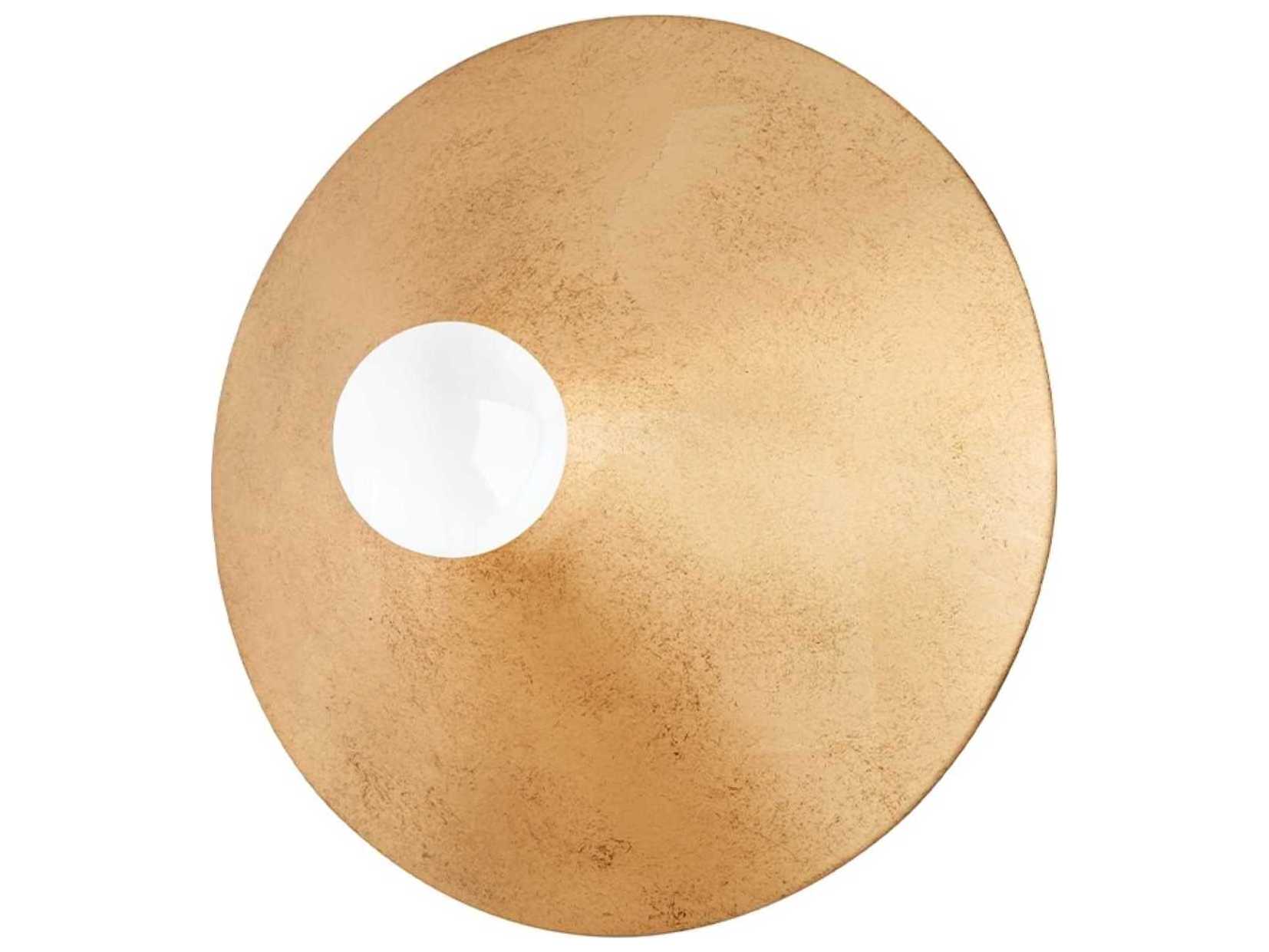 Troy Lighting Summit 1-Light Vintage Gold Leaf Wall Sconce