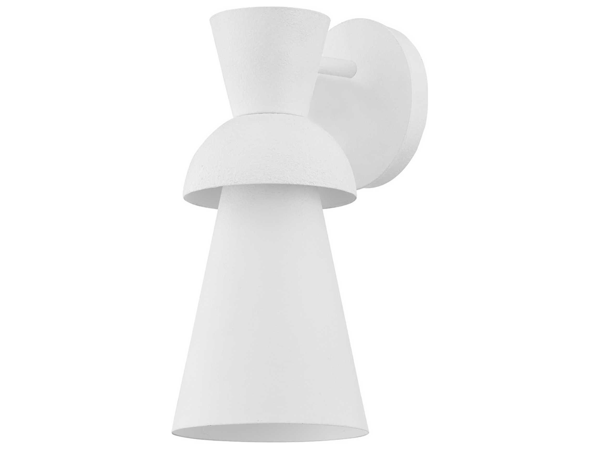 Troy Lighting Florence 1-Light Gesso White Wall Sconce