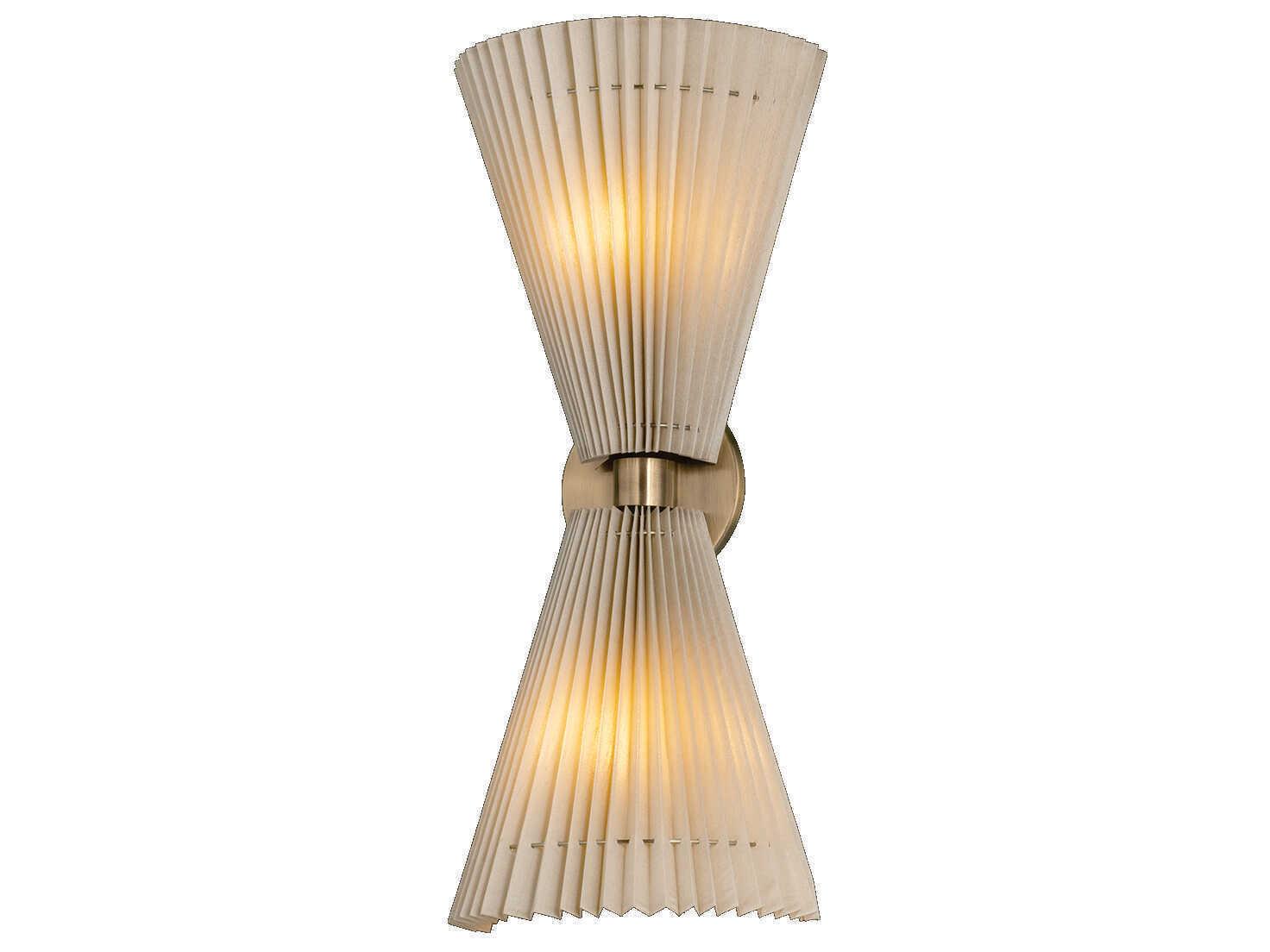 Troy Lighting Dell 2-Light Patina Brass Wall Sconce