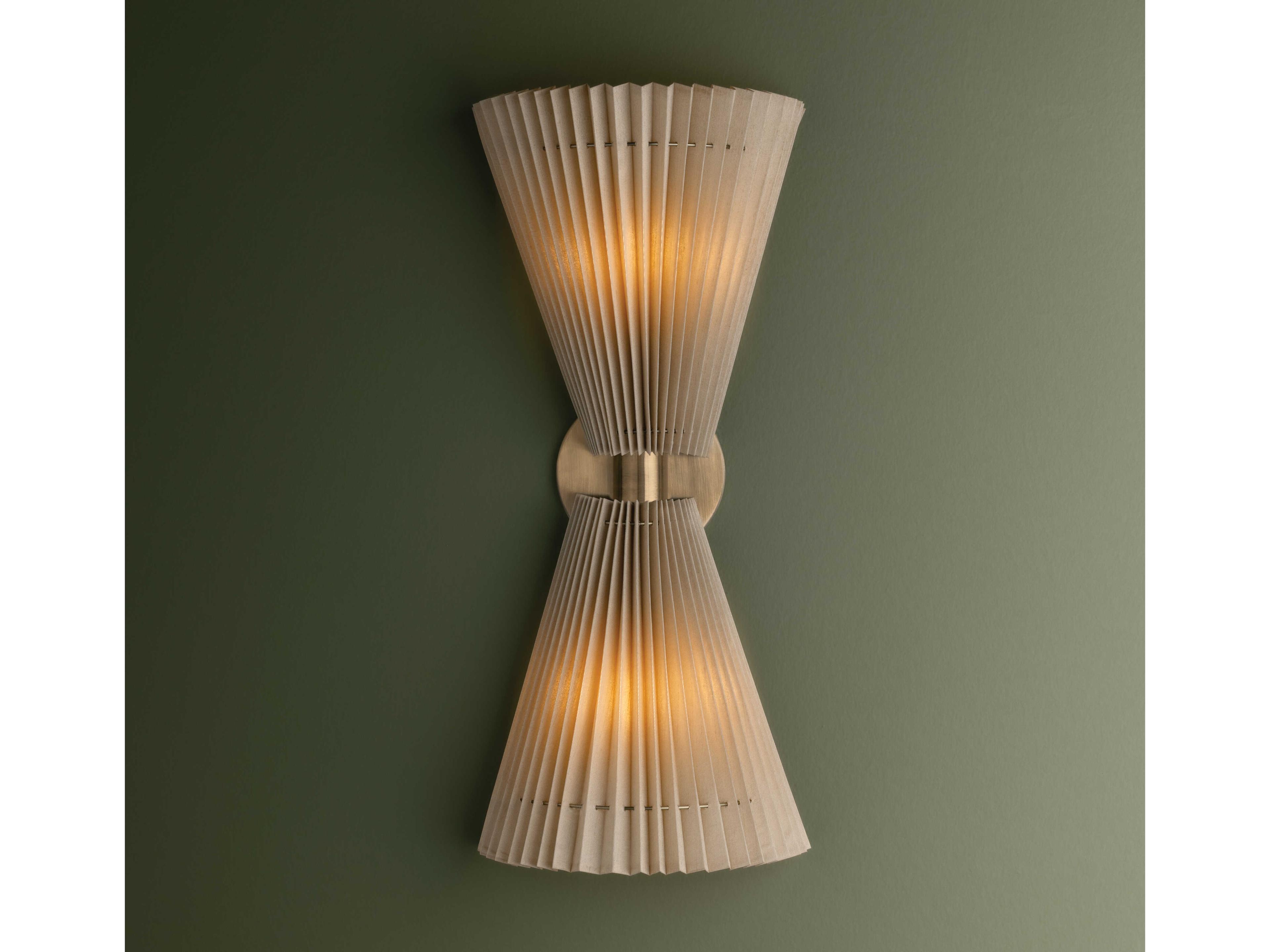 Troy Lighting Dell 2-Light Patina Brass Wall Sconce