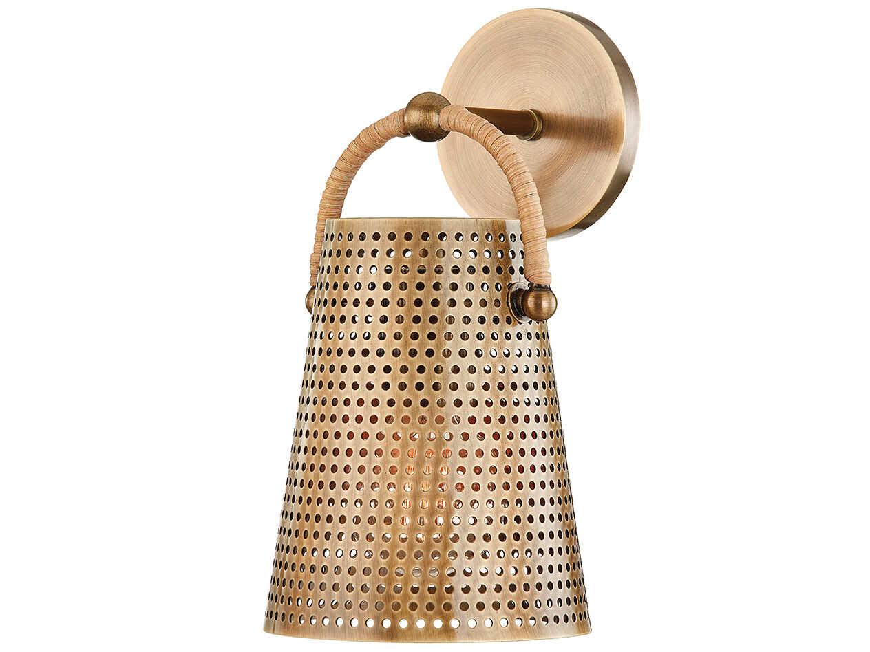 Troy Lighting Nile 1-Light Patina Brass Wall Sconce