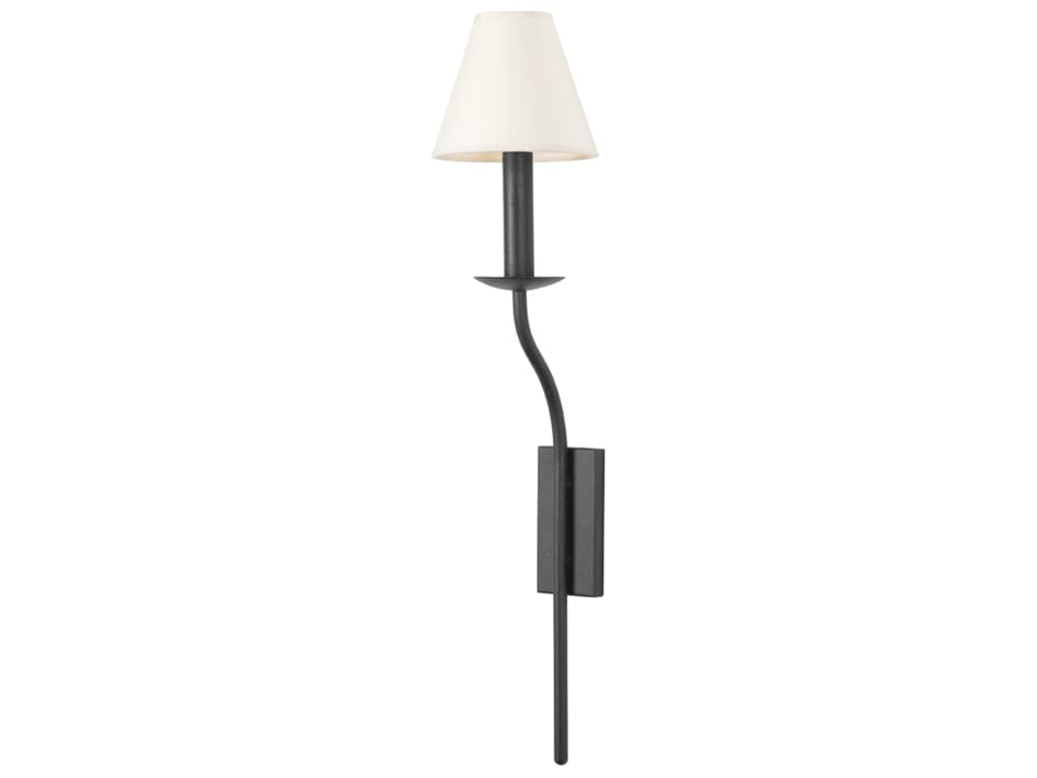 Troy Lighting Lomita 1-Light Forged Iron Black Wall Sconce
