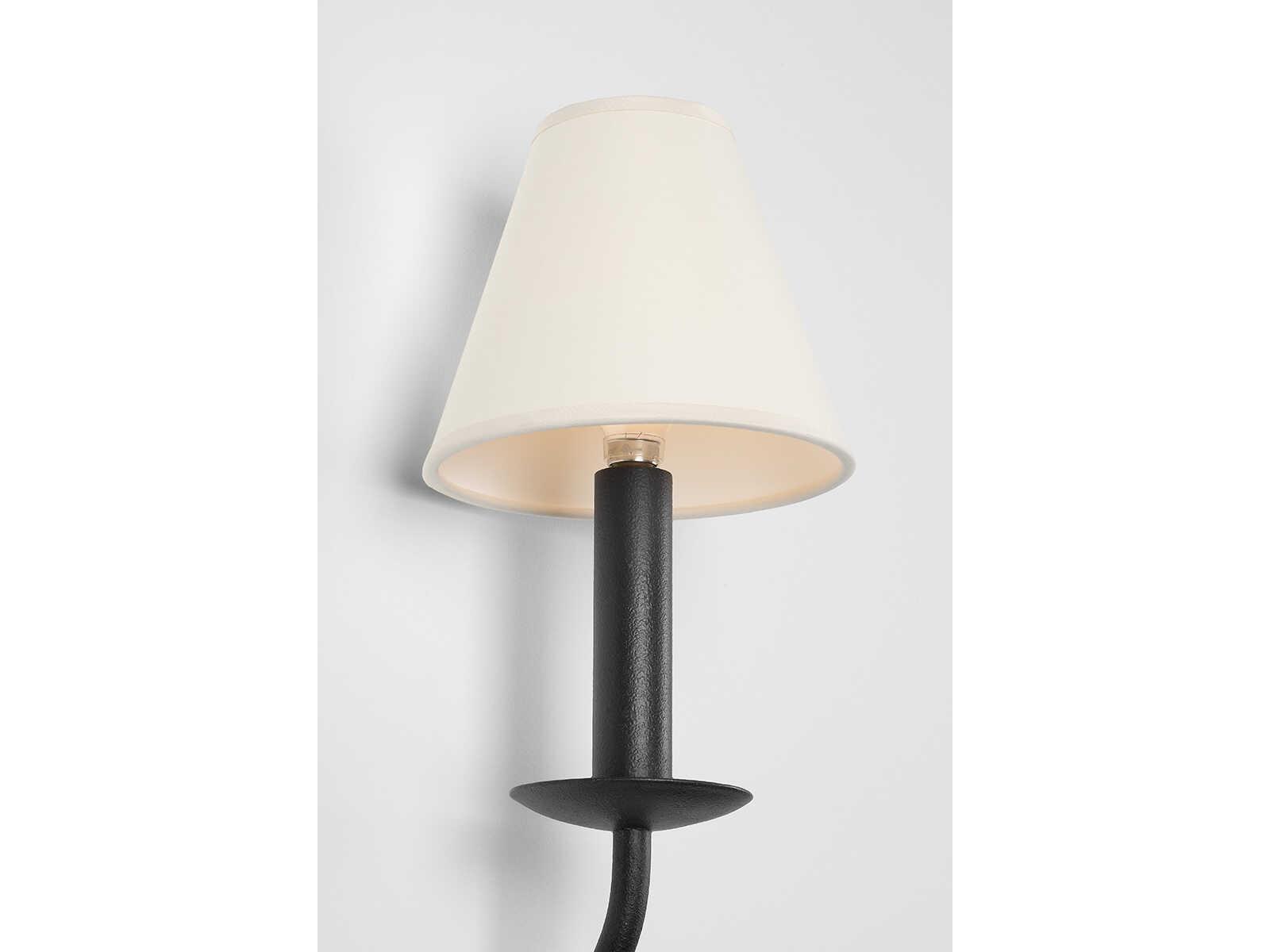 Troy Lighting Lomita 1-Light Forged Iron Black Wall Sconce