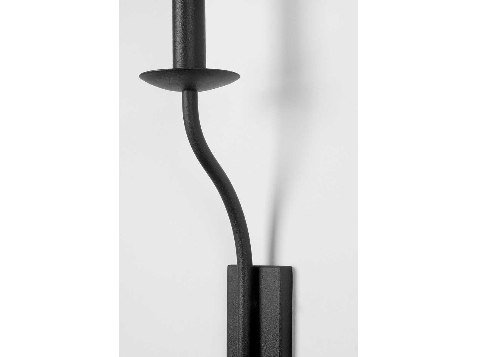 Troy Lighting Lomita 1-Light Forged Iron Black Wall Sconce