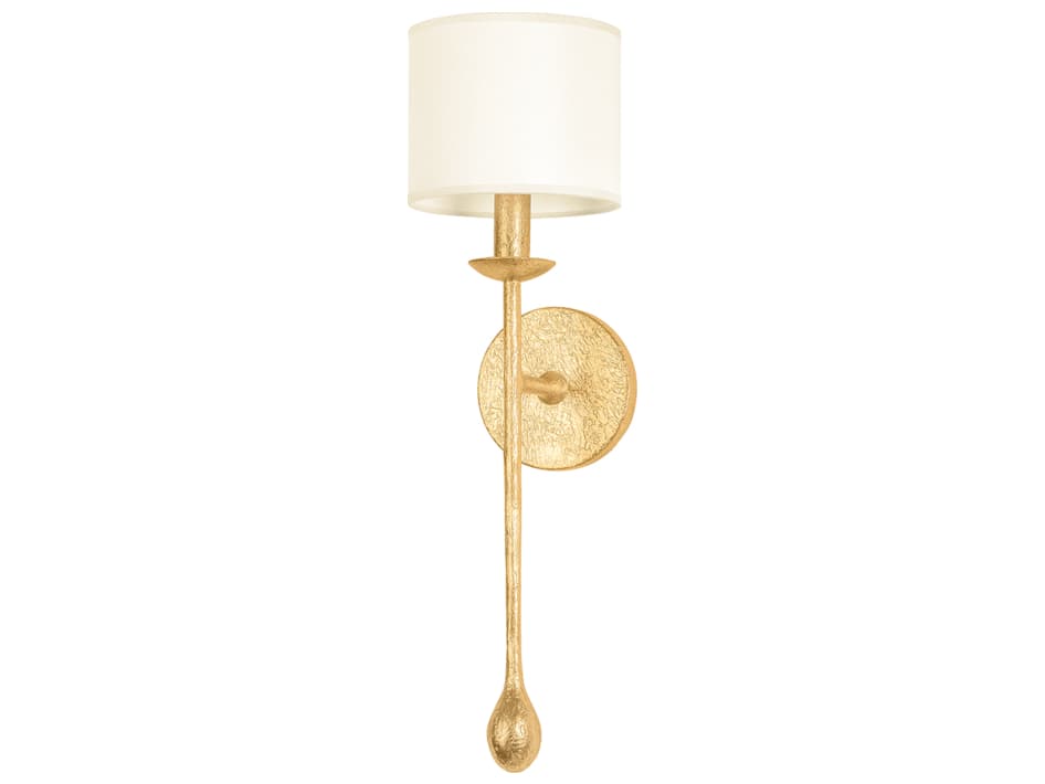 Troy Lighting Osmond Vintage Gold Leaf Wall Sconce