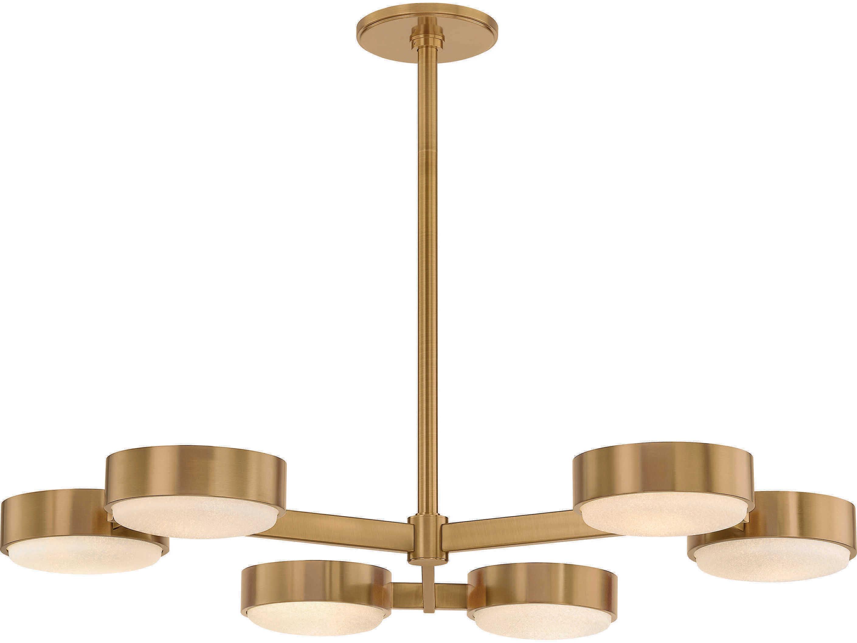 Troy Lighting Rory 6-Light Patina Brass Round Chandelier