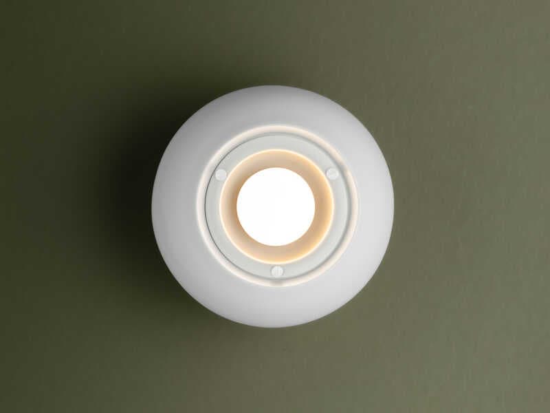 Troy Lighting Odin 1-Light Patina Brass Soft White Globe Flush Mount