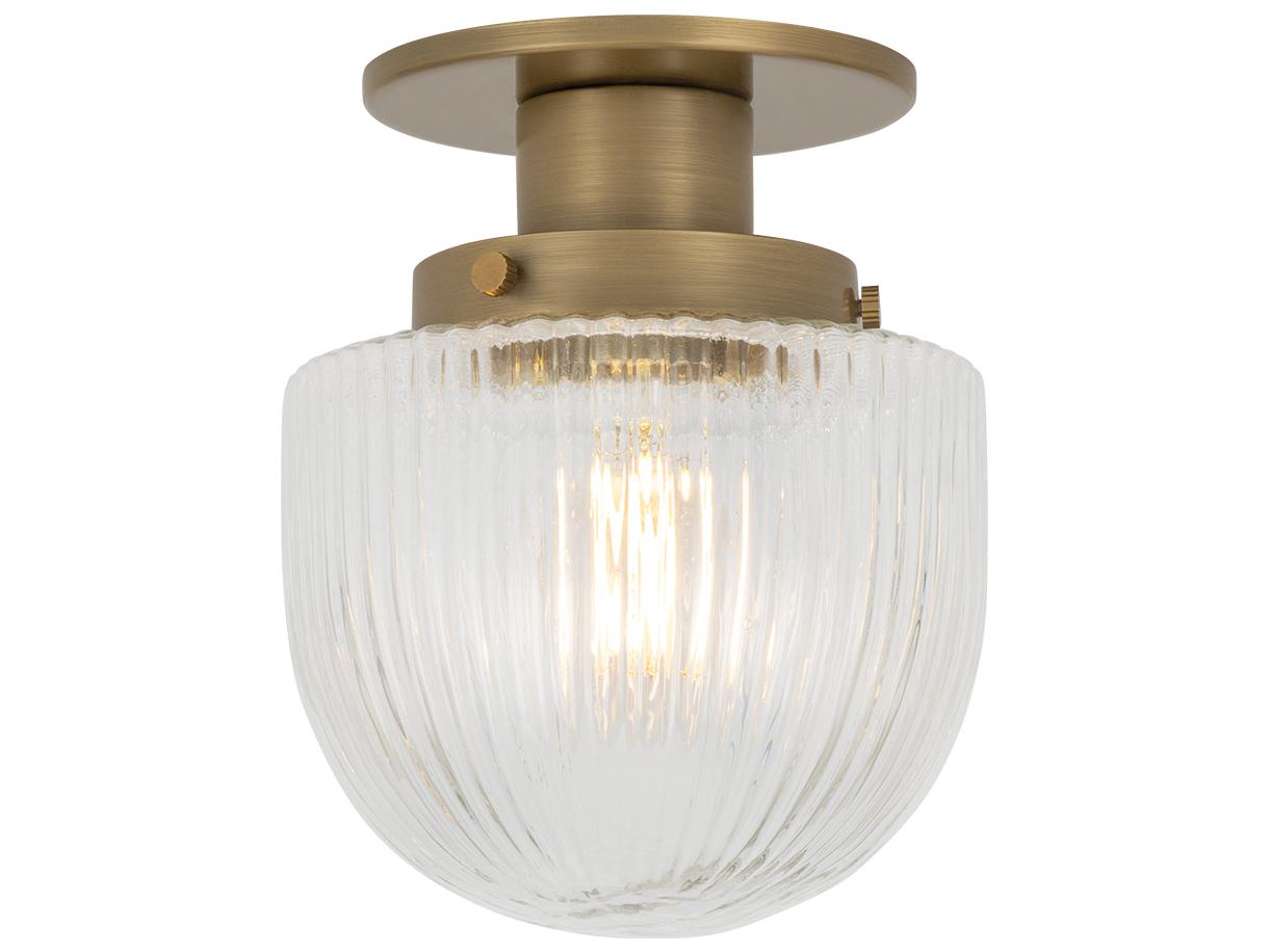 Troy Lighting Jar 1-Light Patina Brass Flush Mount