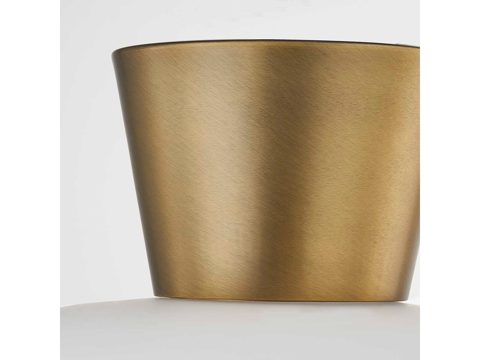 Troy Lighting Brody 1-Light Patina Brass Glass Flush Mount