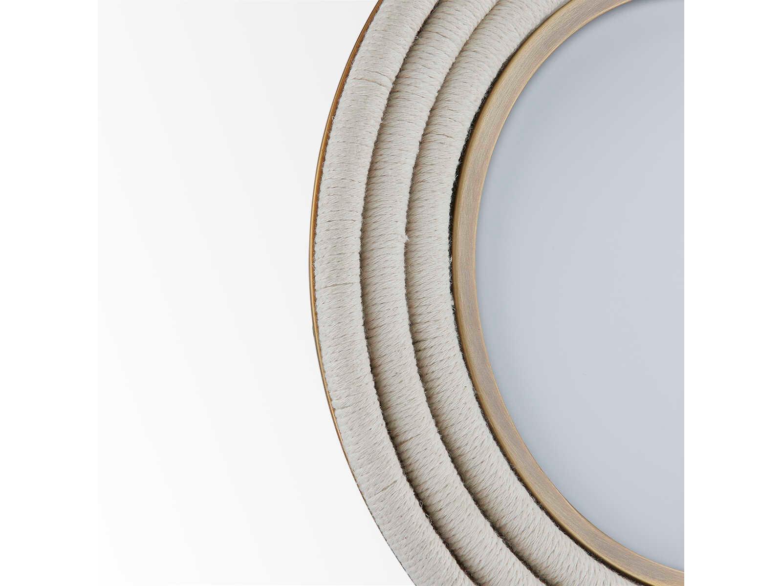 Troy Lighting Zion 1-Light Patina Brass White Glass LED Round Flush Mount