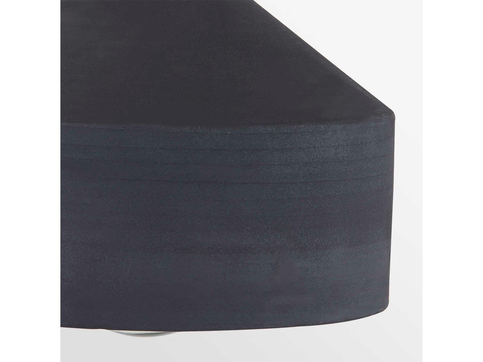 Troy Lighting Covina 1-Light Patina Brass Black Flush Mount