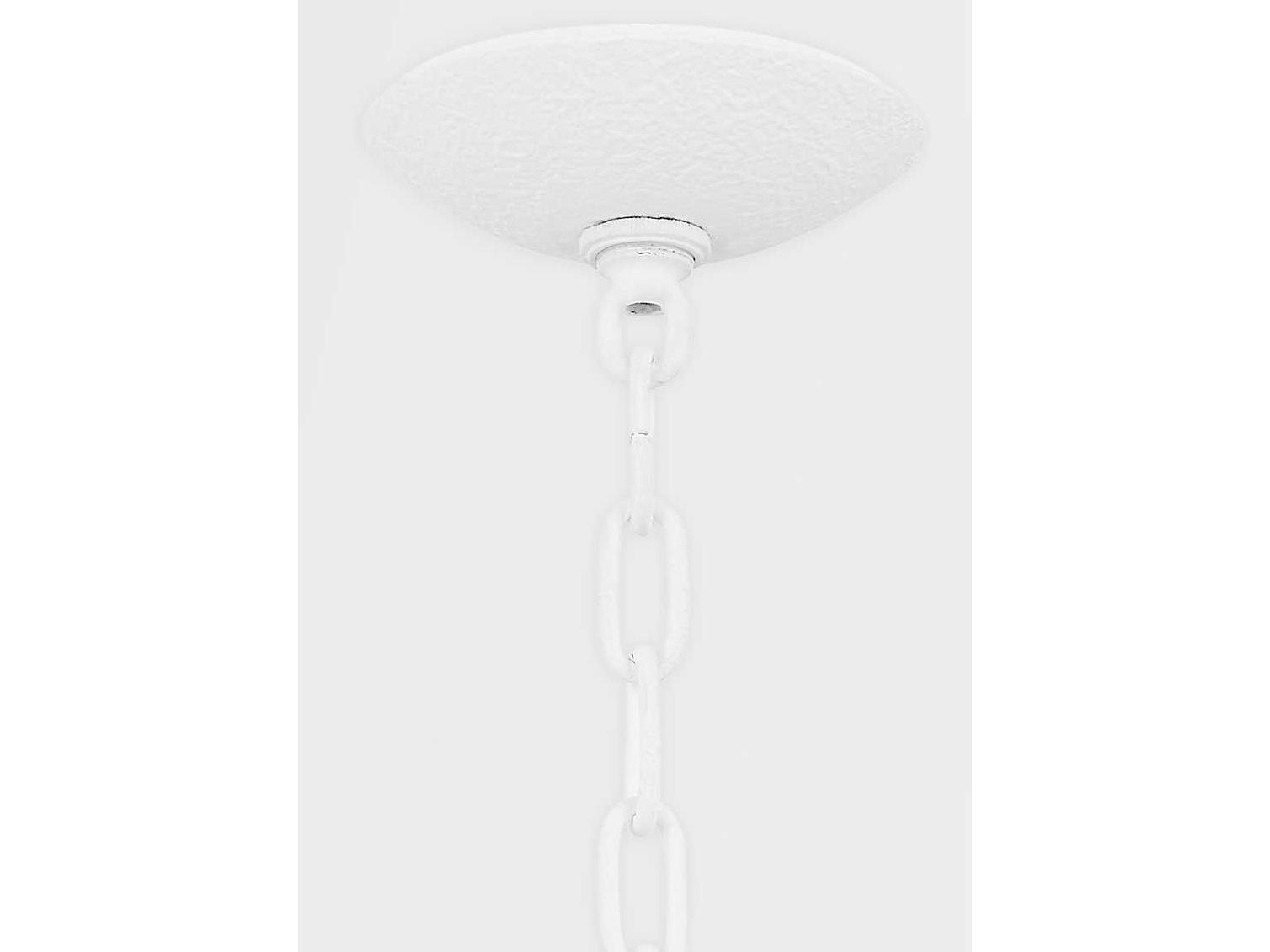 Troy Lighting Cate 7-Light White Candelabra Chandelier