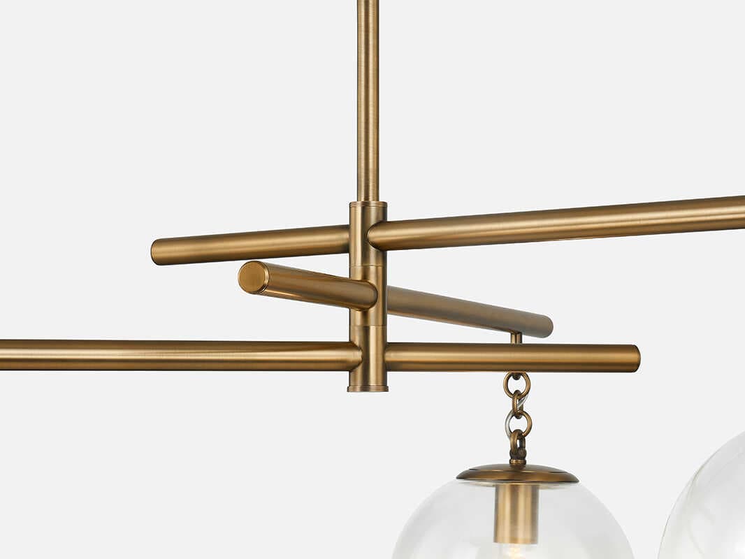 Troy Lighting Wade 3-Light Patina Brass Globe Chandelier