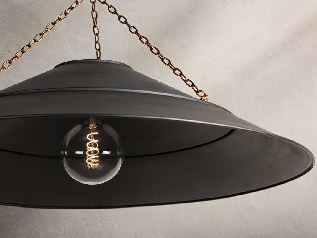 Troy Lighting Arcane 1-Light Patina Brass Pendant