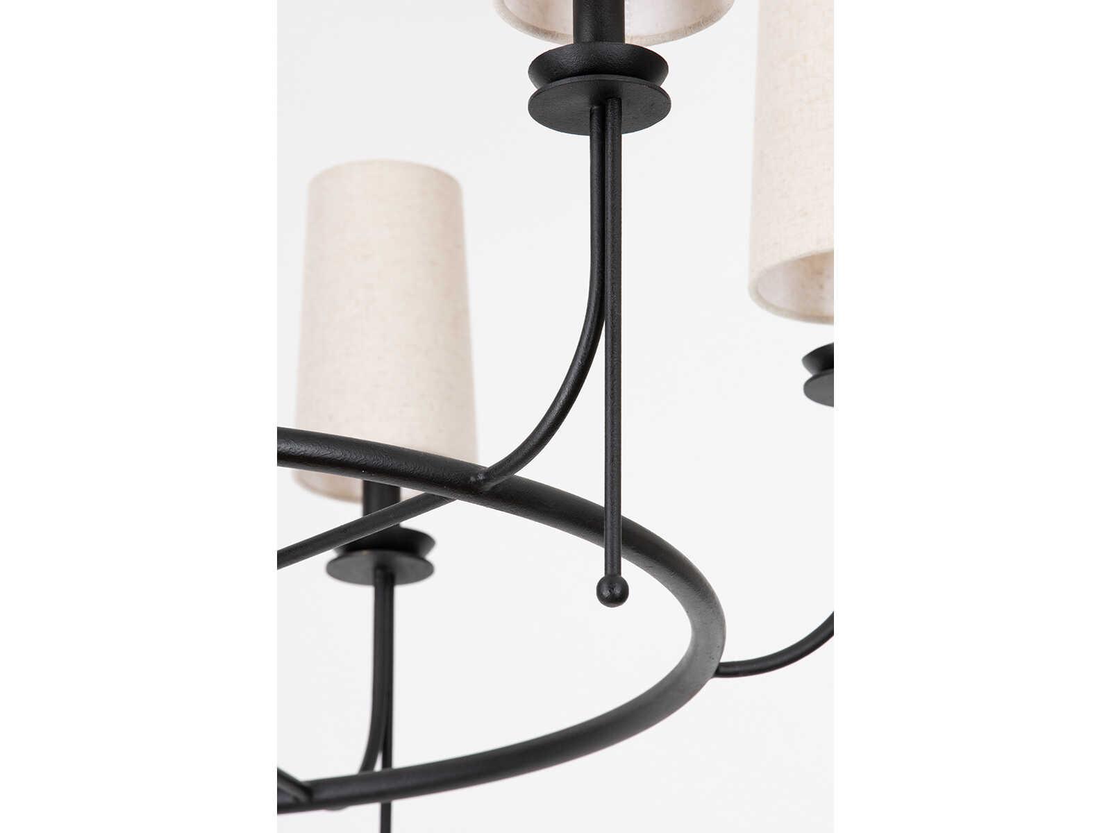 Troy Lighting Calder 6-Light Forged Iron Black Chandelier