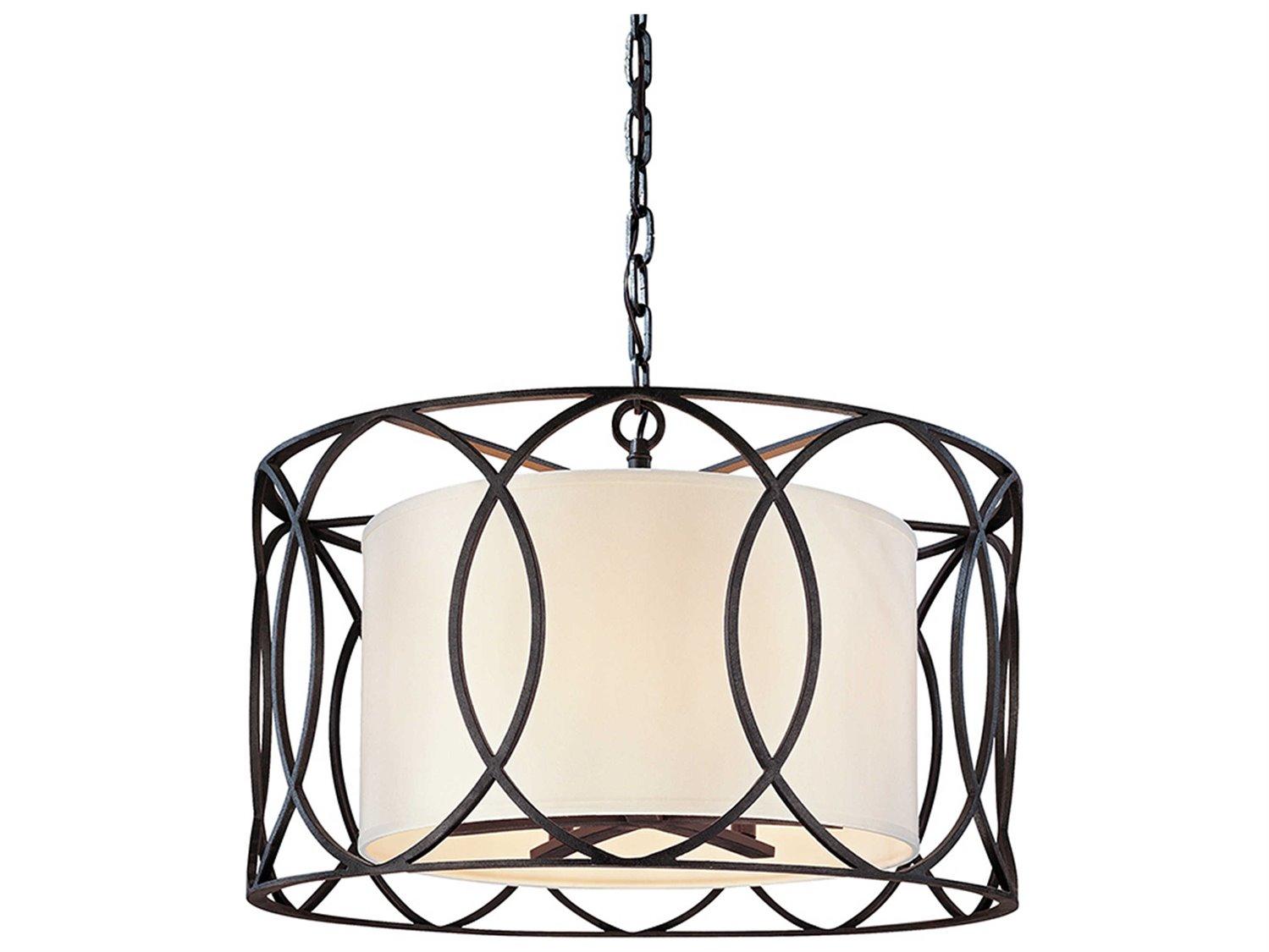 Troy Lighting Sausalito 5-Light Deep Bronze Drum Pendant