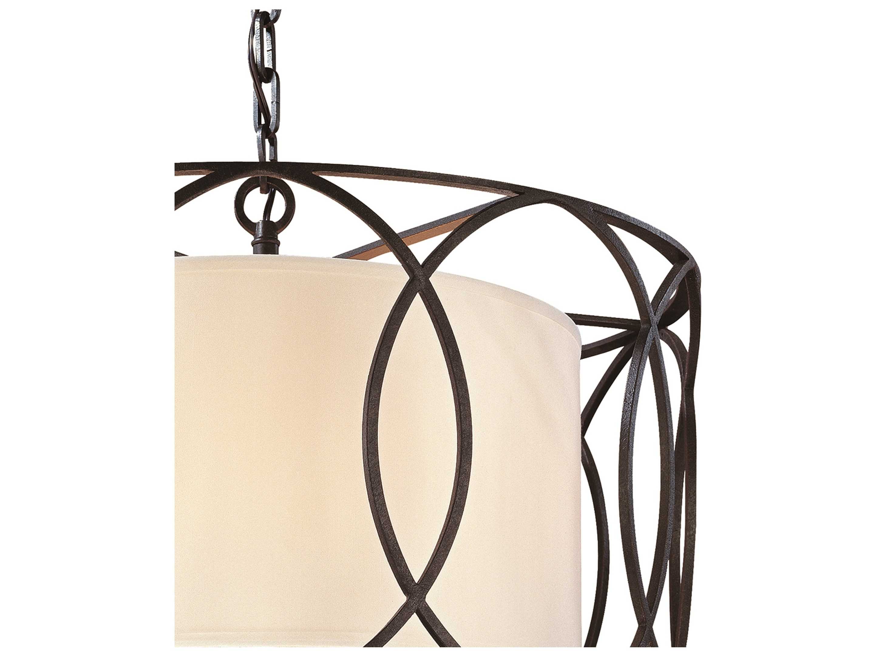 Troy Lighting Sausalito 5-Light Deep Bronze Drum Pendant