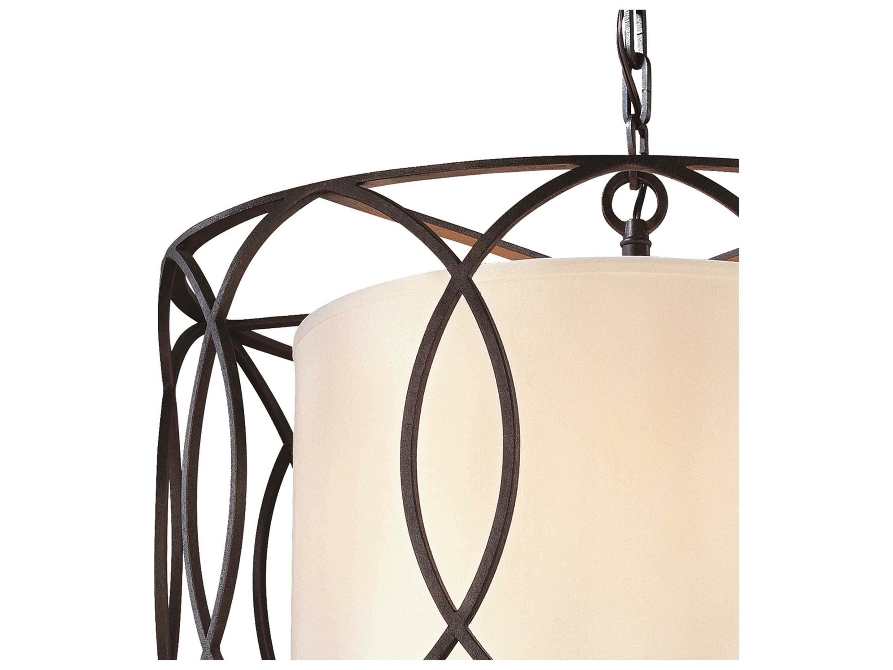 Troy Lighting Sausalito 5-Light Deep Bronze Drum Pendant