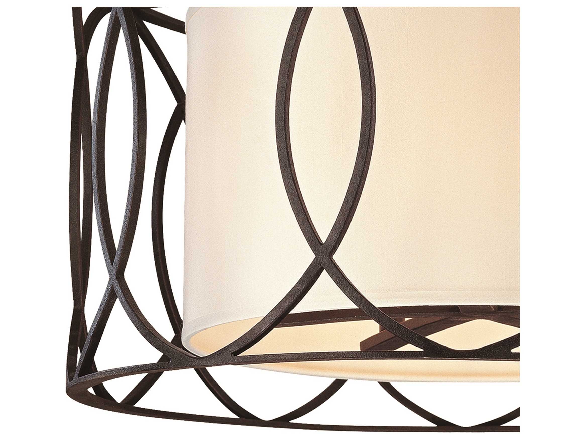 Troy Lighting Sausalito 5-Light Deep Bronze Drum Pendant