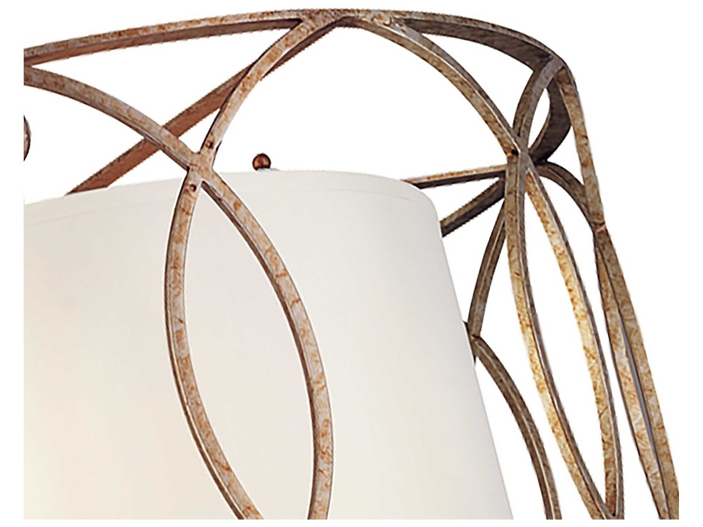 Troy Lighting Sausalito 5-Light Silver Gold Drum Pendant