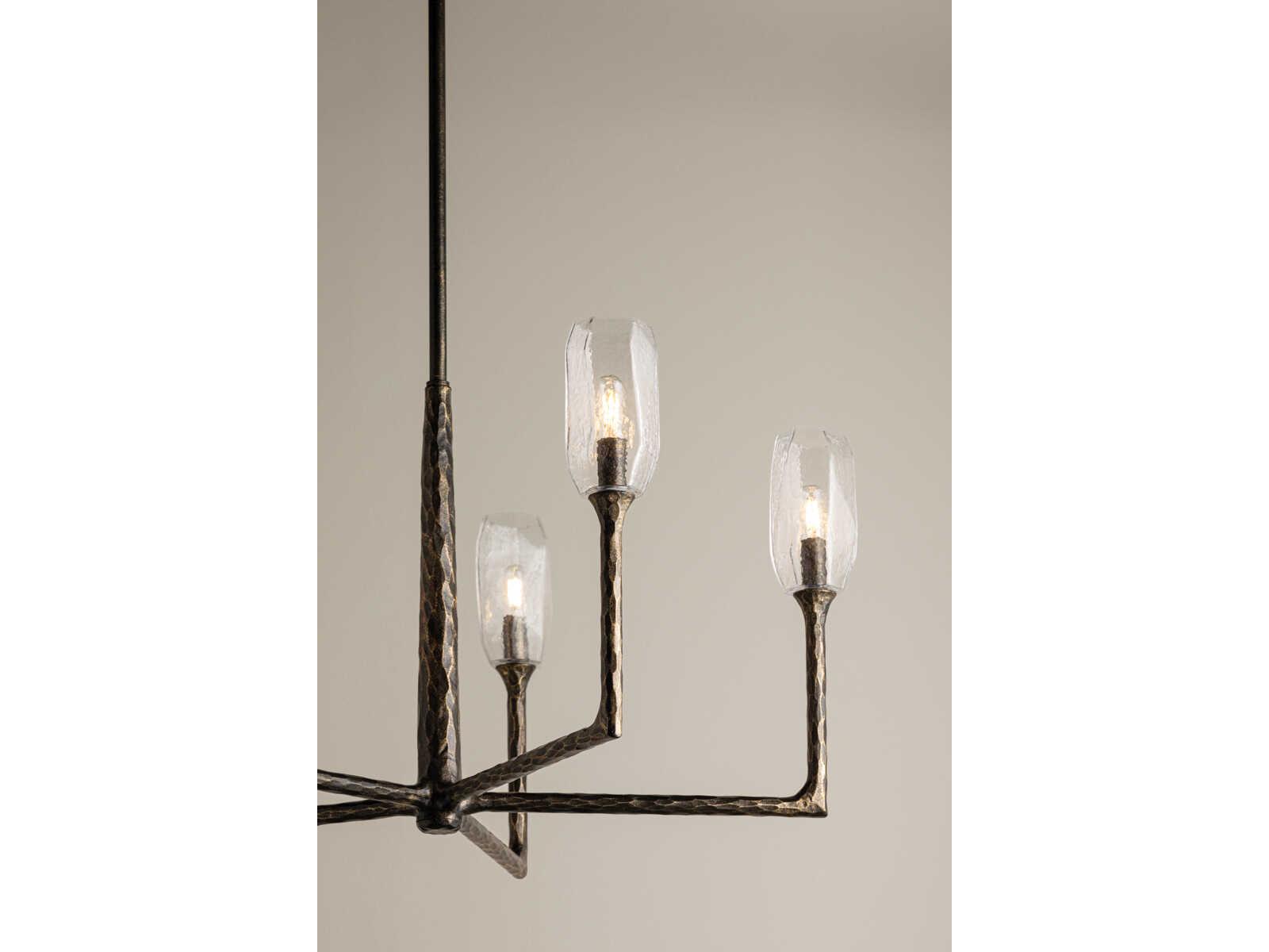 Troy Lighting Lyle 5-Light Black Patina Gold Chandelier