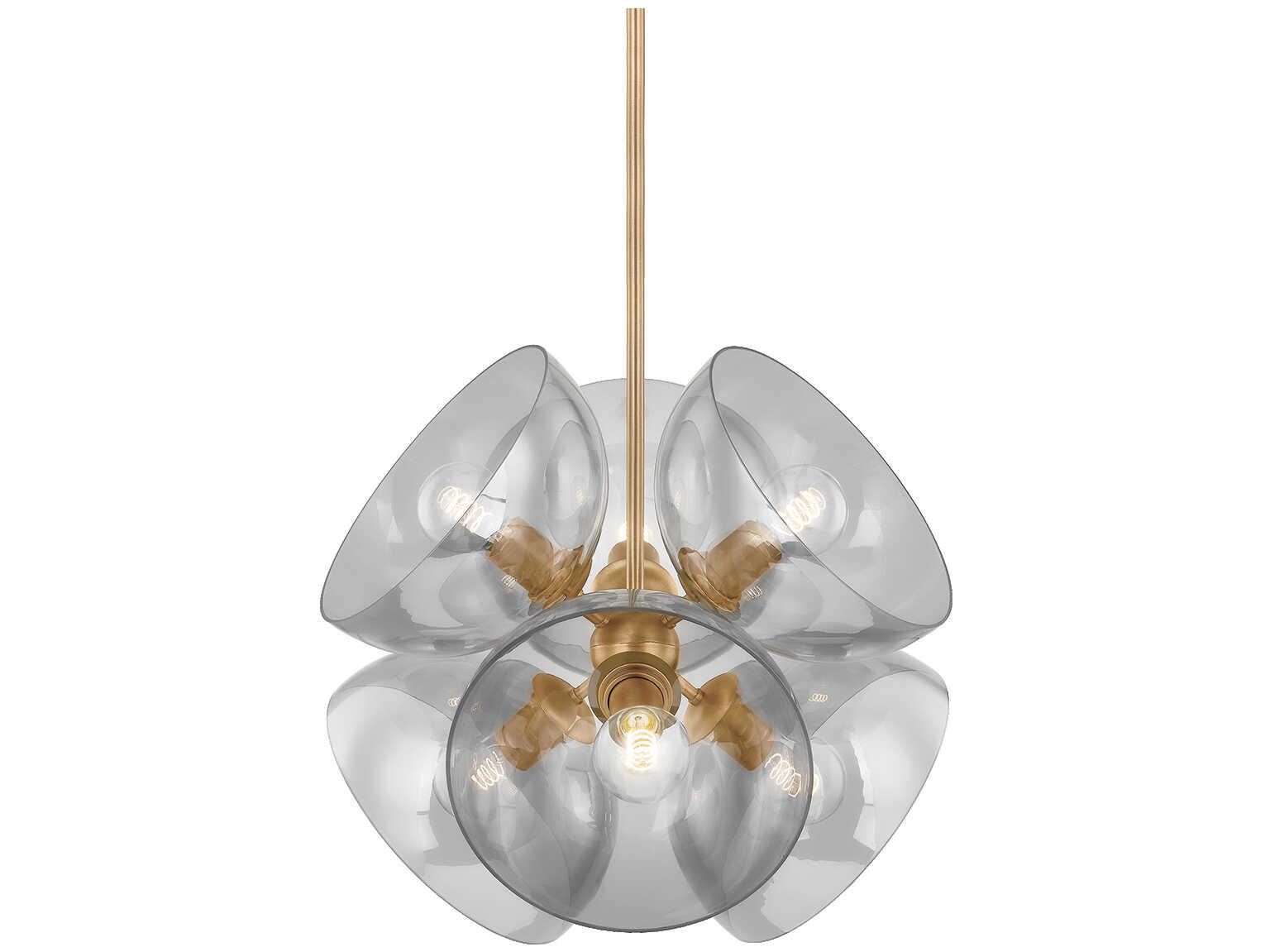 Troy Lighting Salix 6-Light Patina Brass Sputnik Pendant
