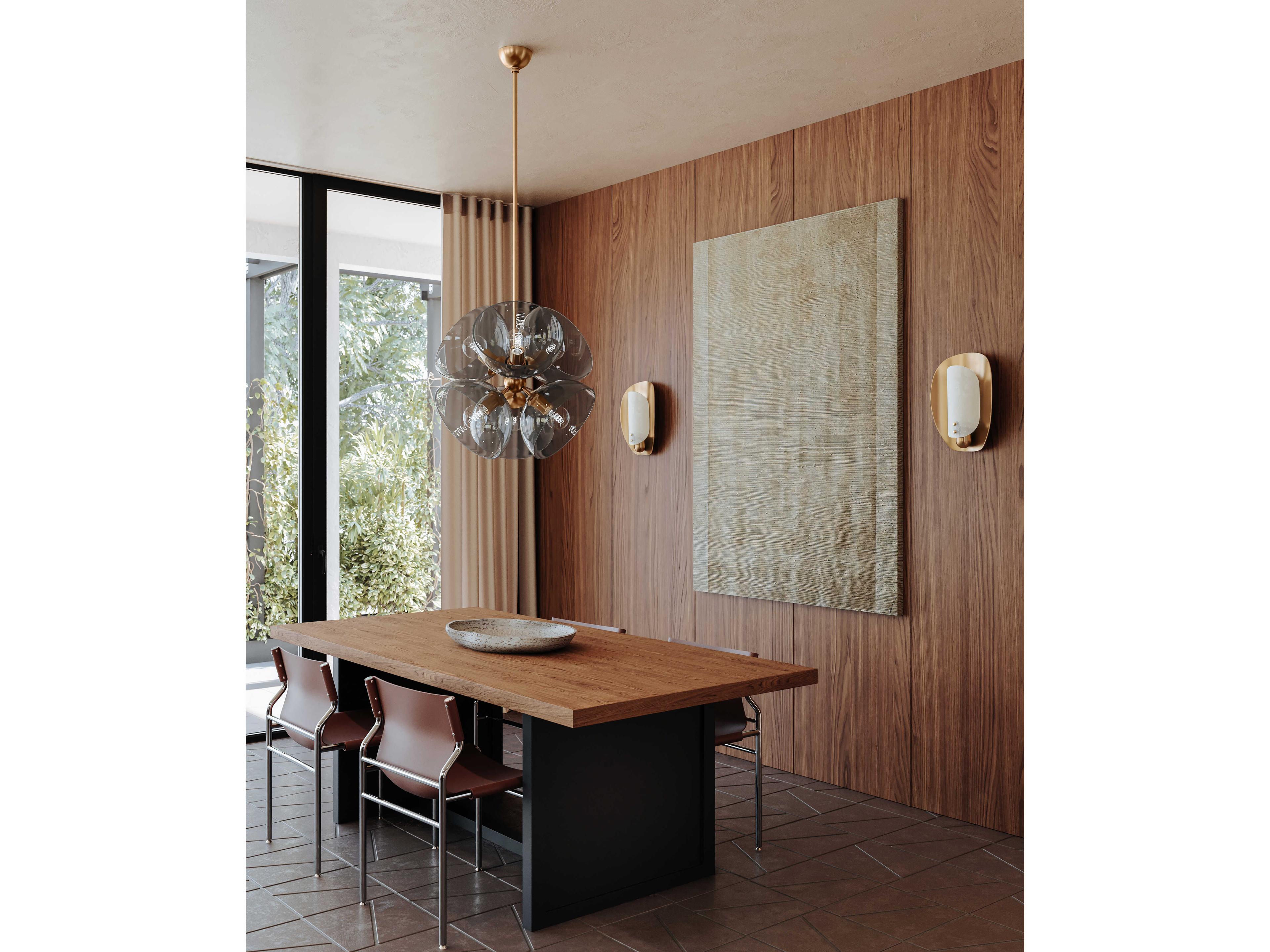 Troy Lighting Salix 6-Light Patina Brass Sputnik Pendant