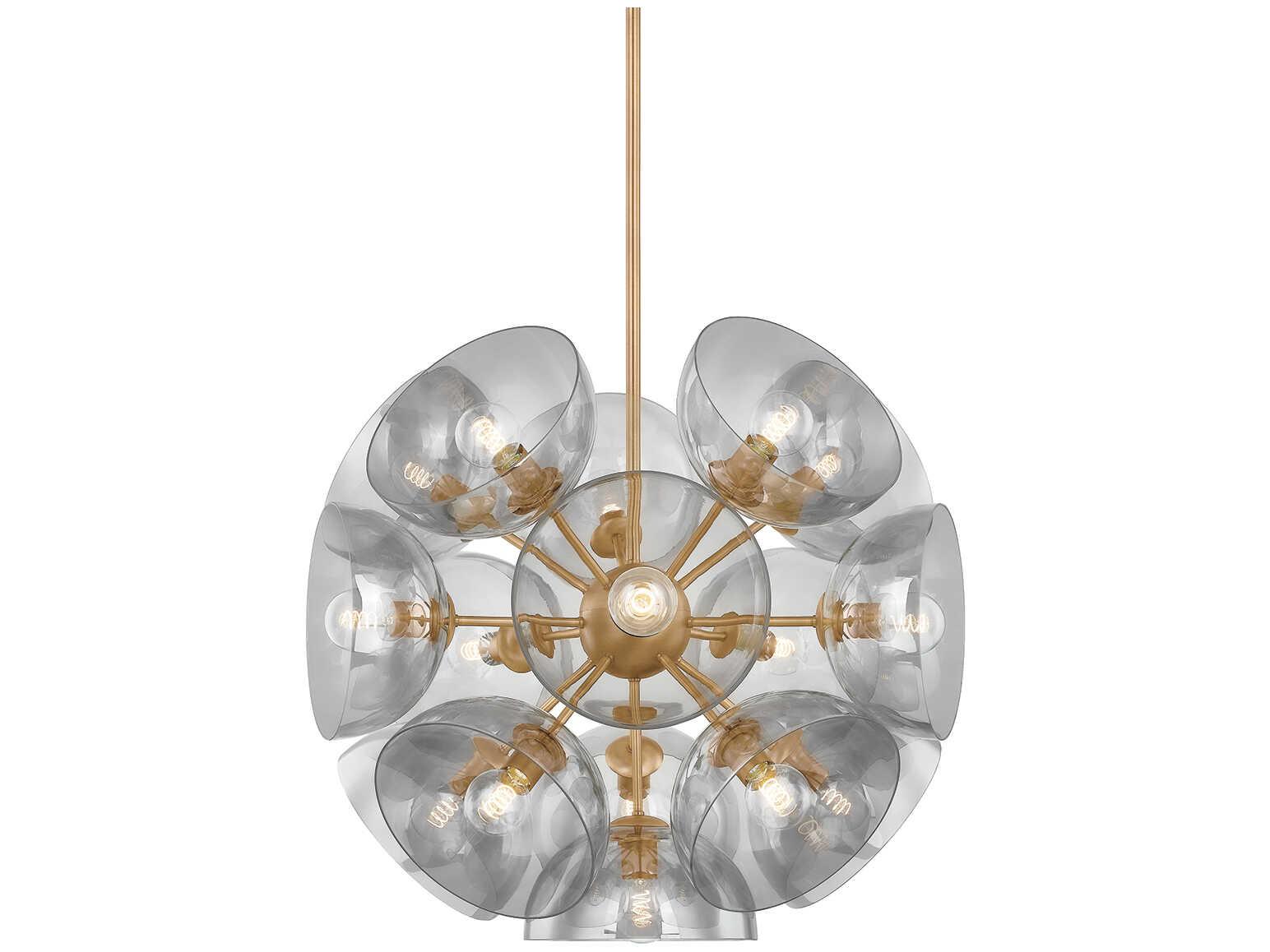 Troy Lighting Salix 16-Light Patina Brass Sputnik Chandelier