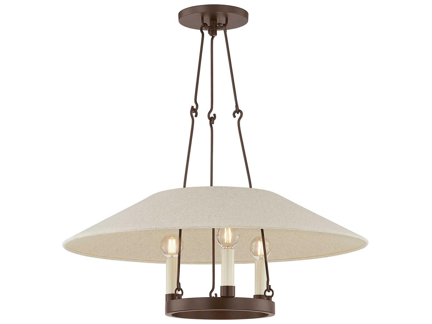 Troy Lighting Archive 3-Light Bronze Candelabra Chandelier