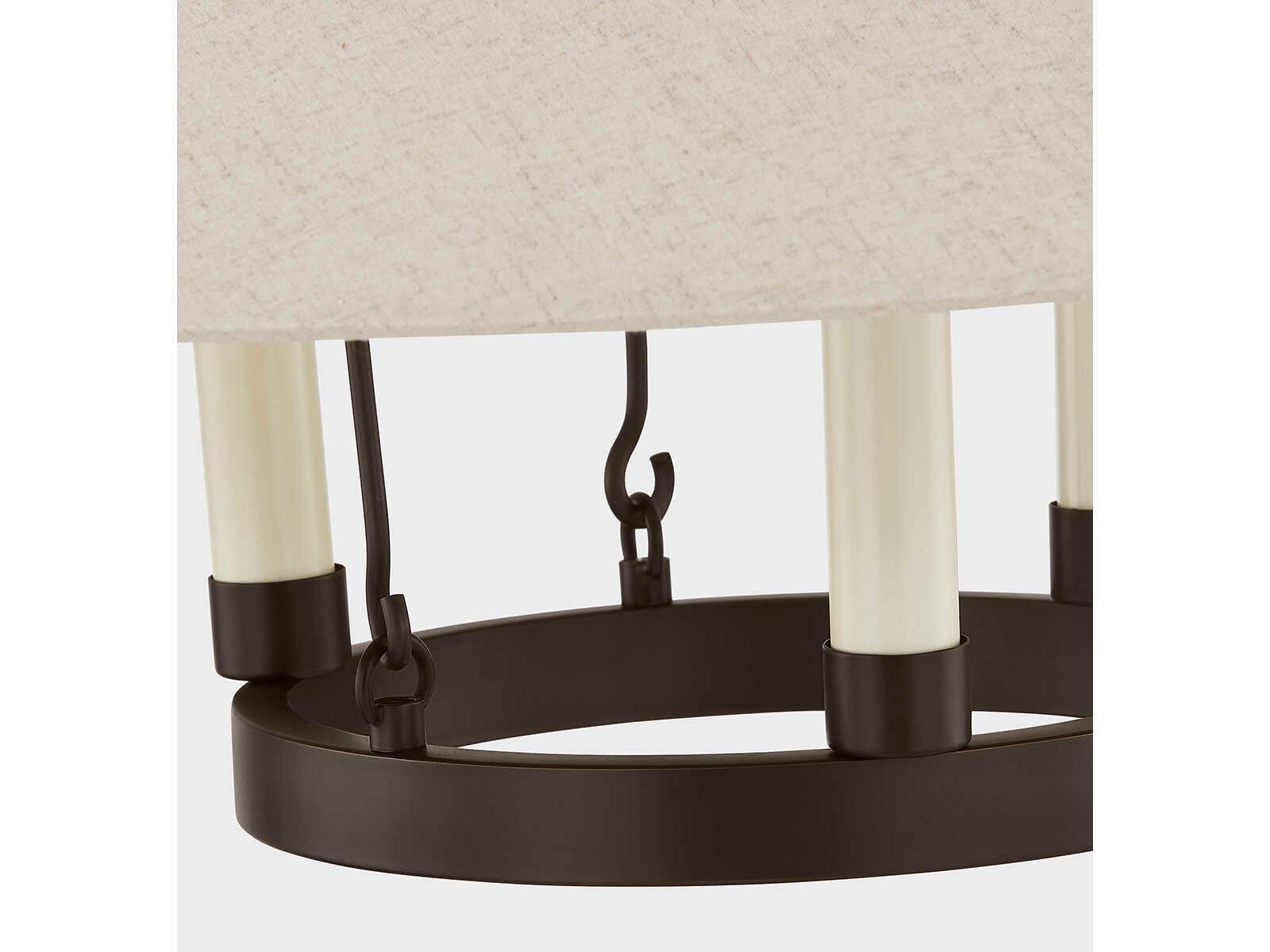 Troy Lighting Archive 3-Light Bronze Candelabra Chandelier