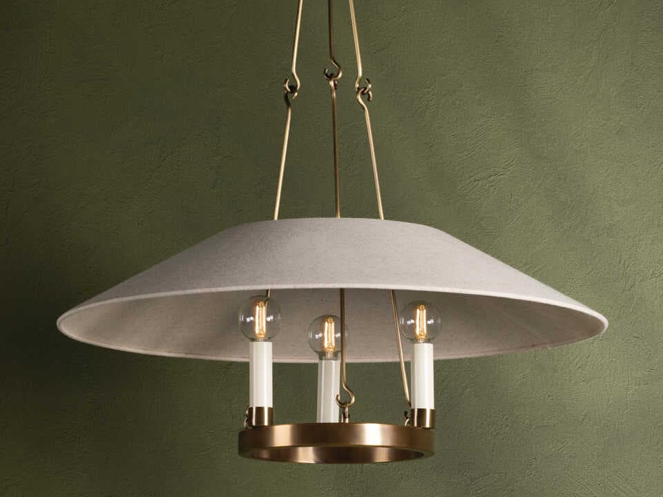 Troy Lighting Archive 3-Light Patina Brass Candelabra Chandelier