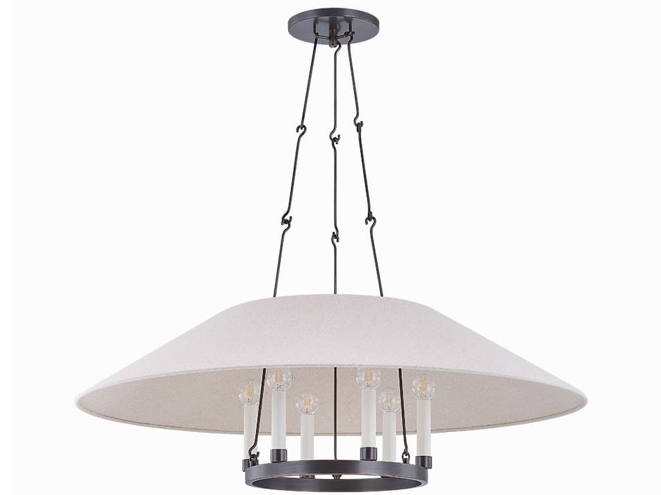 Troy Lighting Archive 6-Light Bronze Candelabra Chandelier